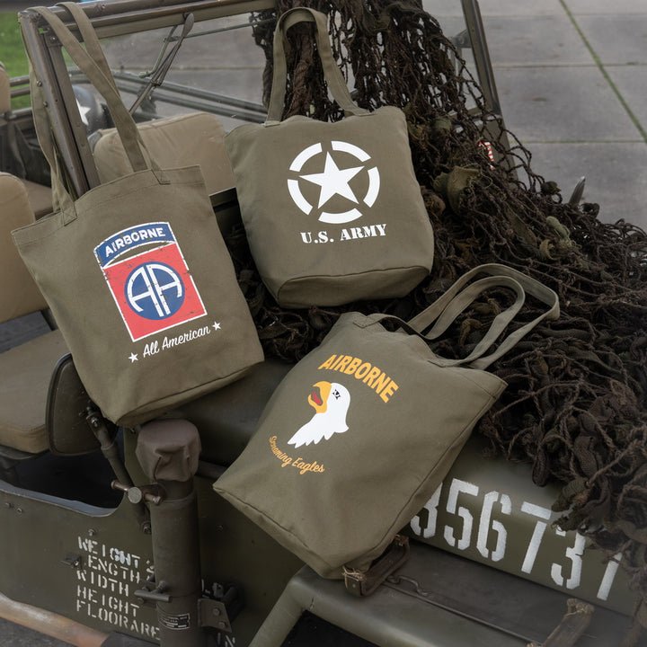 Canvas draagtas 82nd Airborne Division - Groen