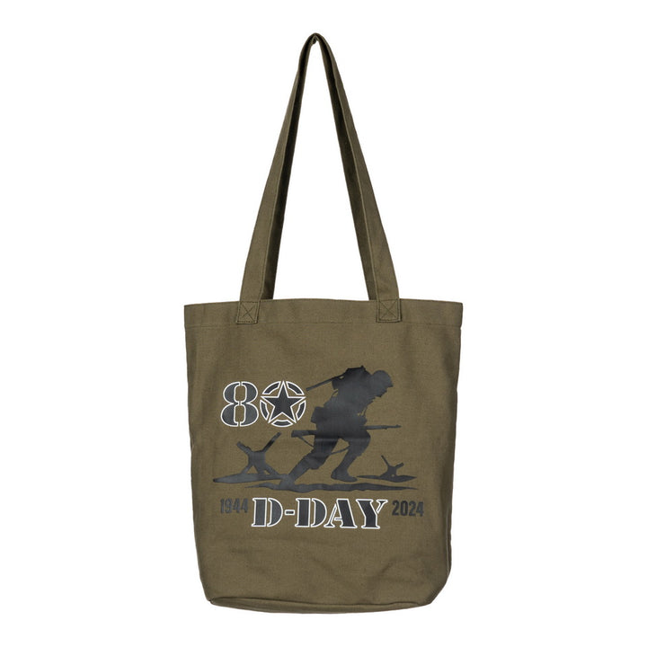 Canvas draagtas D-Day 80 - Groen