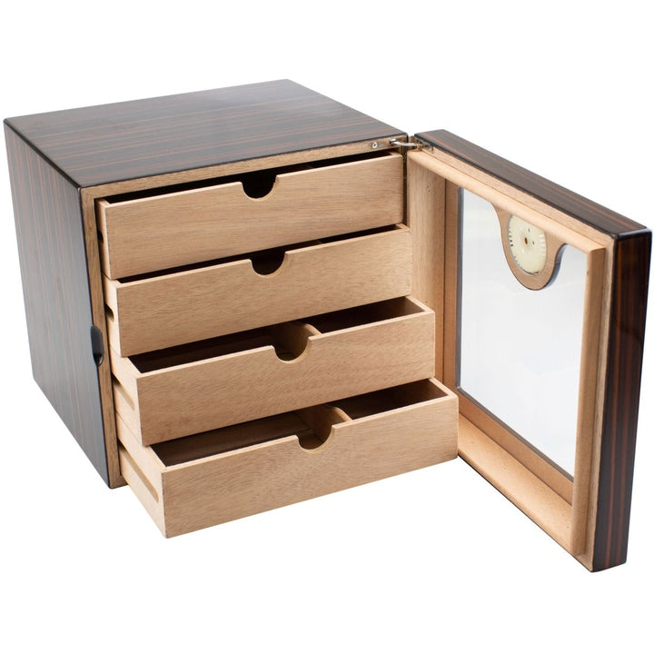 Humidor Cabinet teak 4drawers hi-gloss