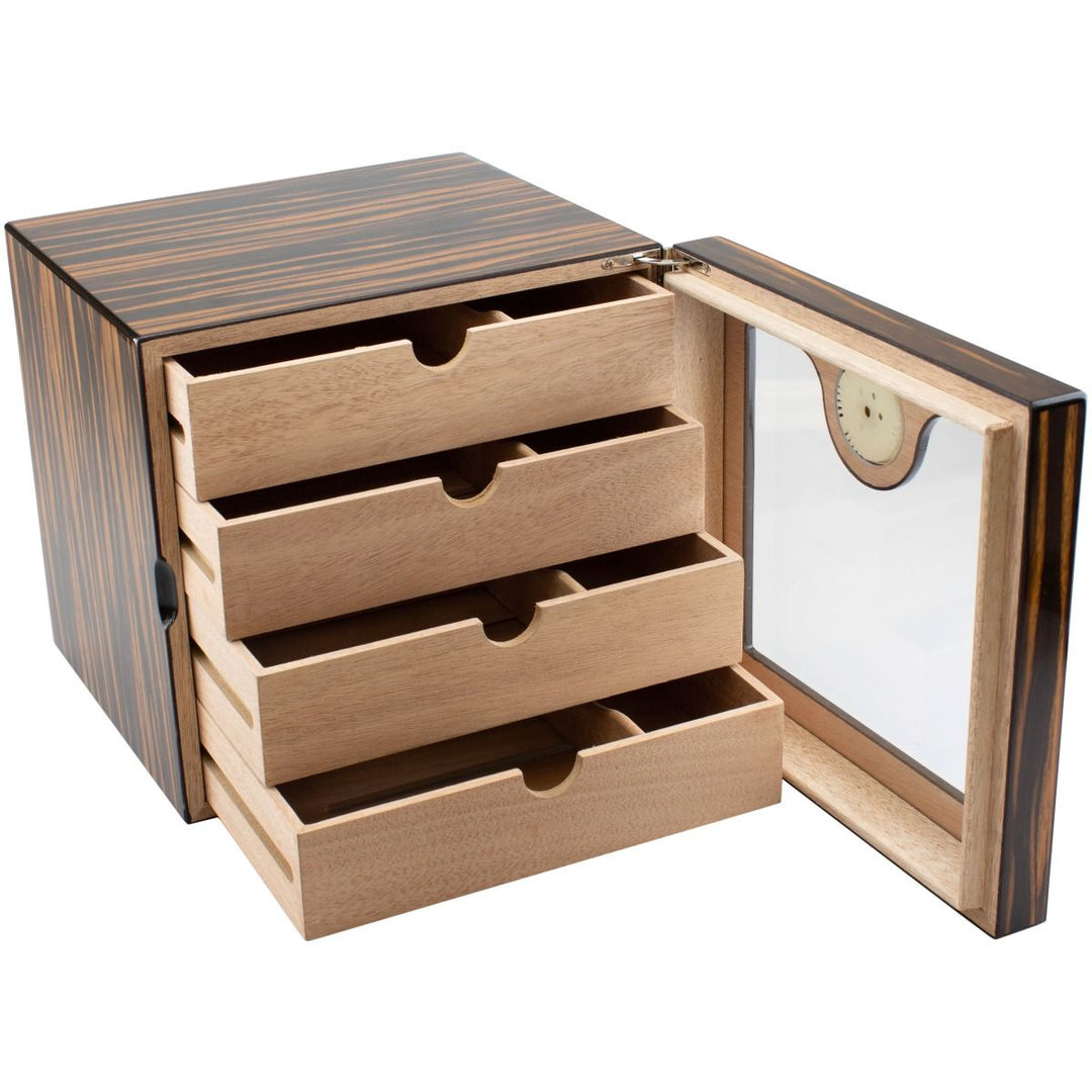 Humidor Kabinet macass. 4drawers hi-gloss80