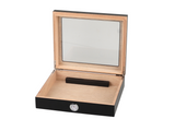 Humidor met glas zwart