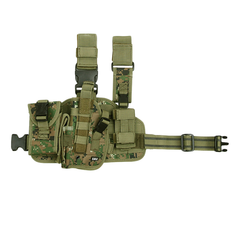 Hip molle leg holster links - Digital Camo