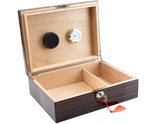 Humidor teak met slot hoogglans