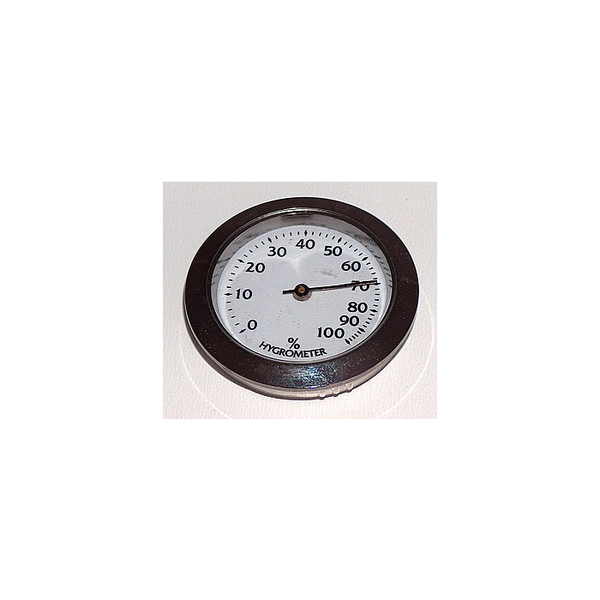 Hygrometer chroom inbouwmaat 34 mm