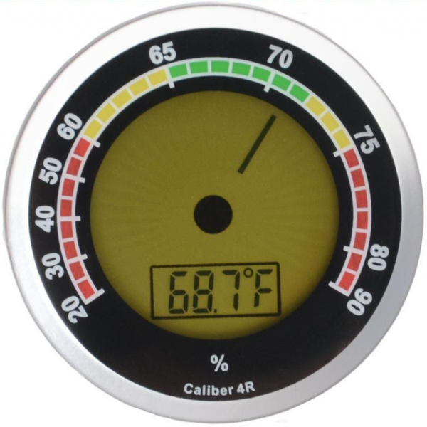 Cigar Oasis digitale hygrometer 4R Silver