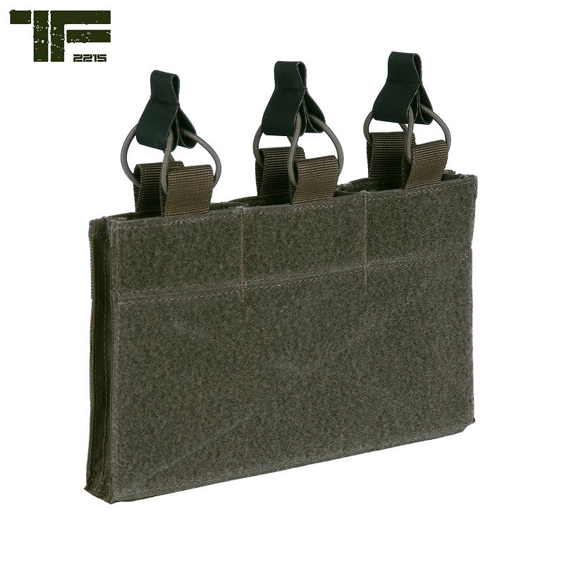 TF-2215 Triple M4 pouch with hook and loop panel - Ranger Green
