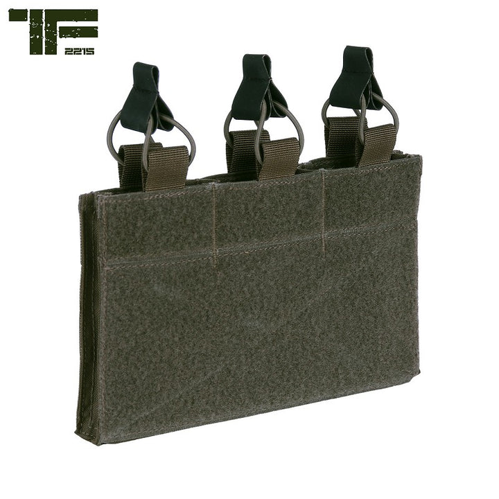 TF-2215 Triple M4 pouch with hook and loop panel - Ranger Green