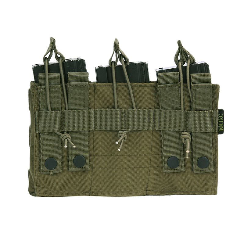 Triple open top M4 mag pouch - Groen