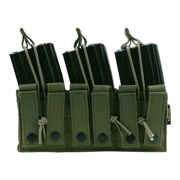 Triple stacker M4 mag pouch - Groen
