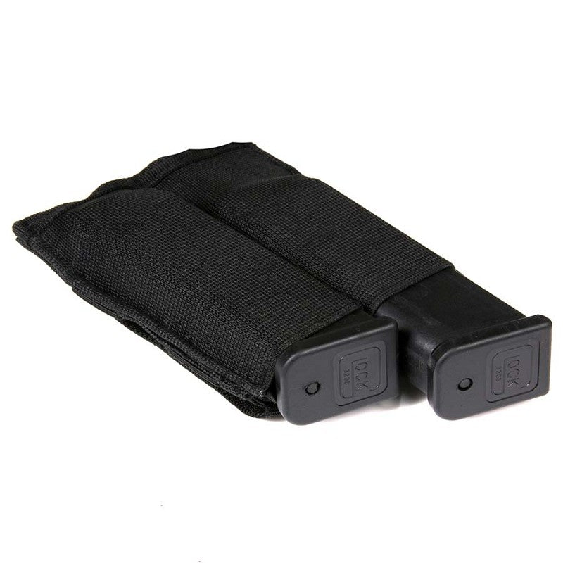 Double elastic magazine pistol pouch LQ16011-2 - Zwart