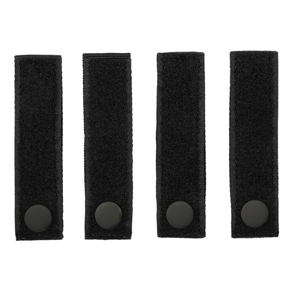 MOLLE strap hook + loop 4 pcs - Zwart