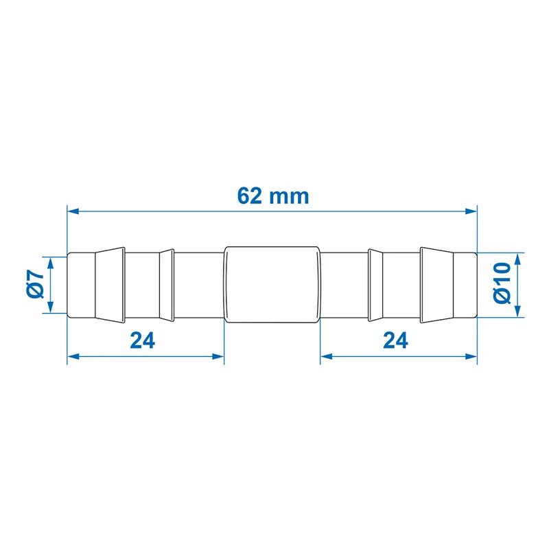ProPlus Slangtule recht 10mm 2 stuks in blister