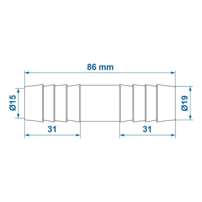 ProPlus Slangtule recht 19mm in blister