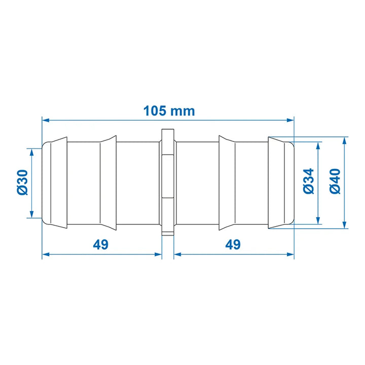 ProPlus Slangtule recht 40mm in blister