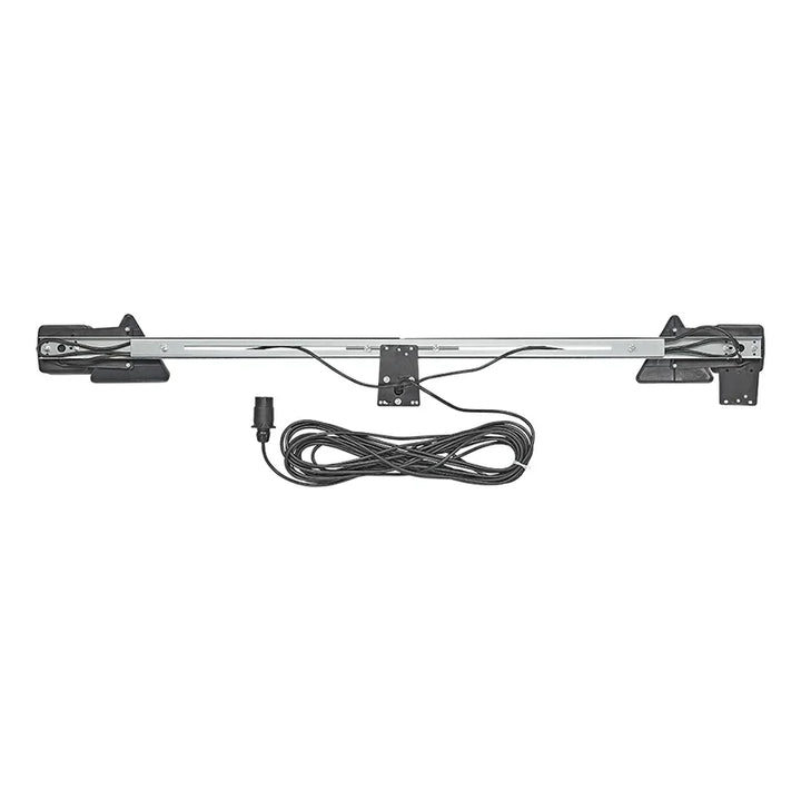 ProPlus Verlichtingsbalk metaal 140-200cm uitschuifbaar + 12M kabel