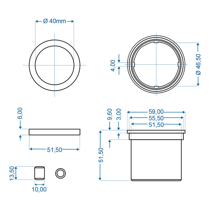 ProPlus Glijlager voor oplooprem geschikt voor Knott KF/KR 7.5 - 10 - 13-20