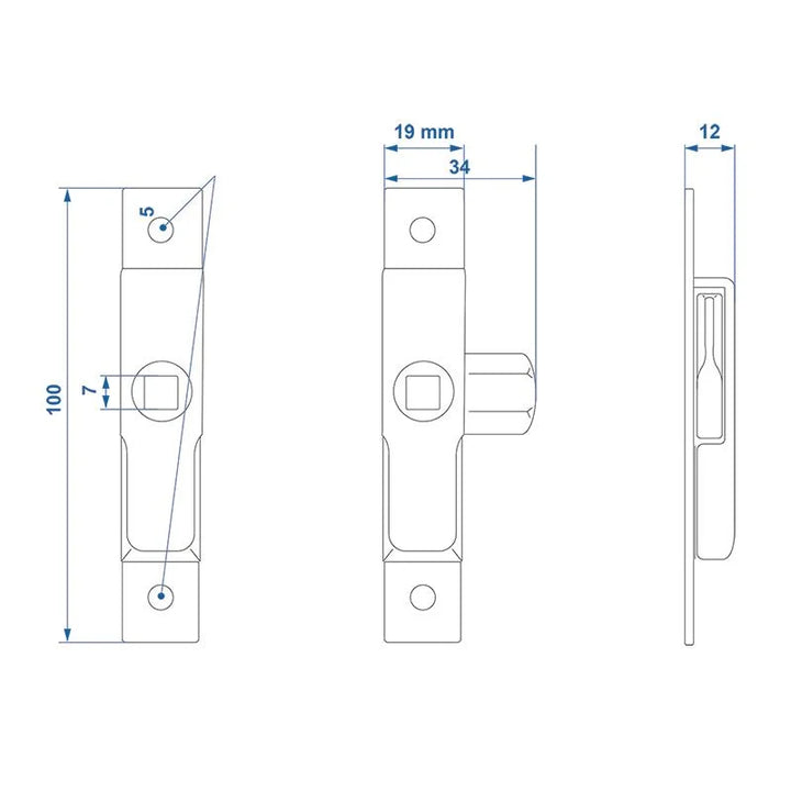 ProPlus Bakslot klein 100x19mm