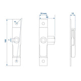 ProPlus Bakslot klein 100x19mm in blister