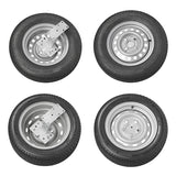 ProPlus Reservewielhouder met bevestigingsplaat