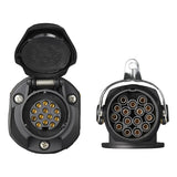 ProPlus Verloopstekker van 24V 15- naar 12V 13-polig ISO12098 > ISO11446