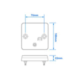 ProPlus Achterlicht 12/24V 4 functies 100x100mm LED