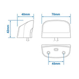 ProPlus Kentekenverlichting 12/24V 70x42mm LED 2P. voor 343871/72 in blister