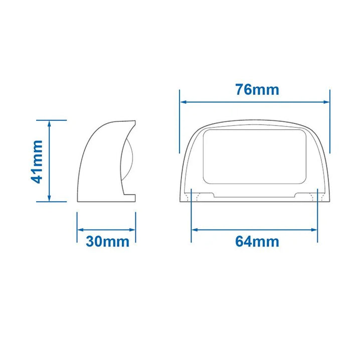 ProPlus Kentekenverlichting 12/24V 76x41mm LED chroom