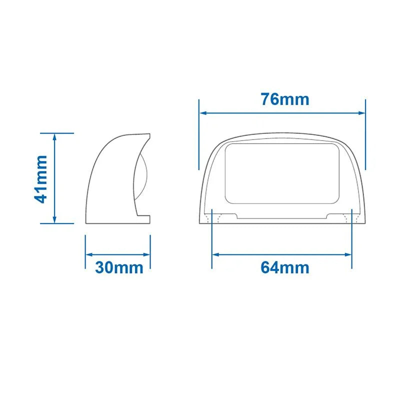 ProPlus Kentekenverlichting 12/24V 76x41mm LED chroom in blister