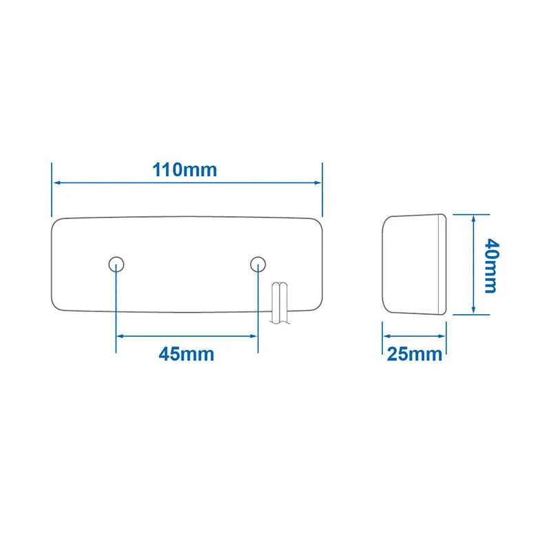 ProPlus Markeringslamp 12/24V rood 110x40mm LED