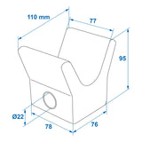 ProPlus Opstap inklapbaar voor trailer 195 x 175 mm