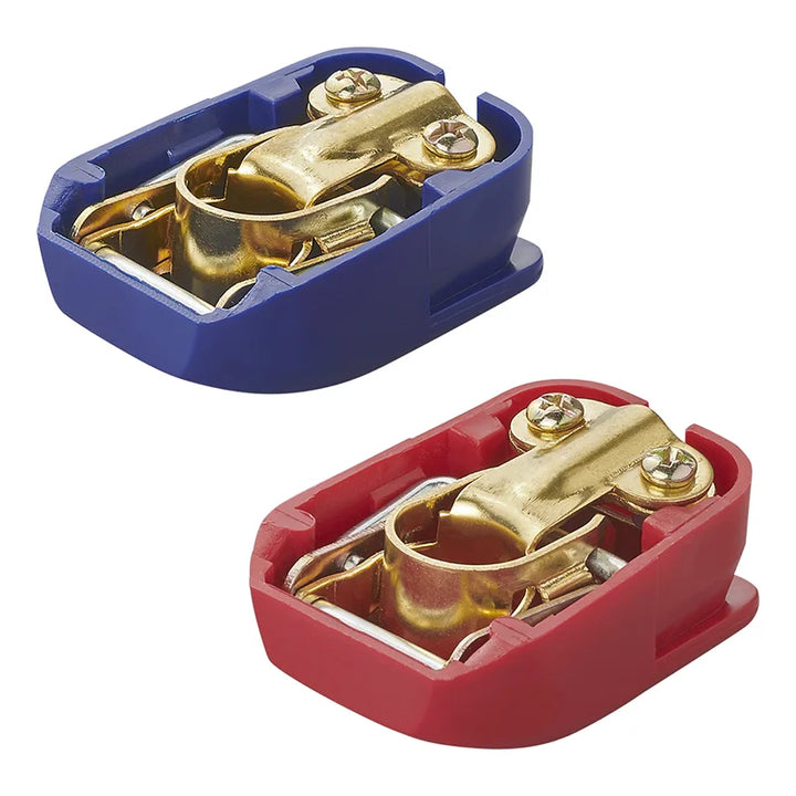 ProPlus Accupoolklemmen set (+) en (-) met snelsluiting