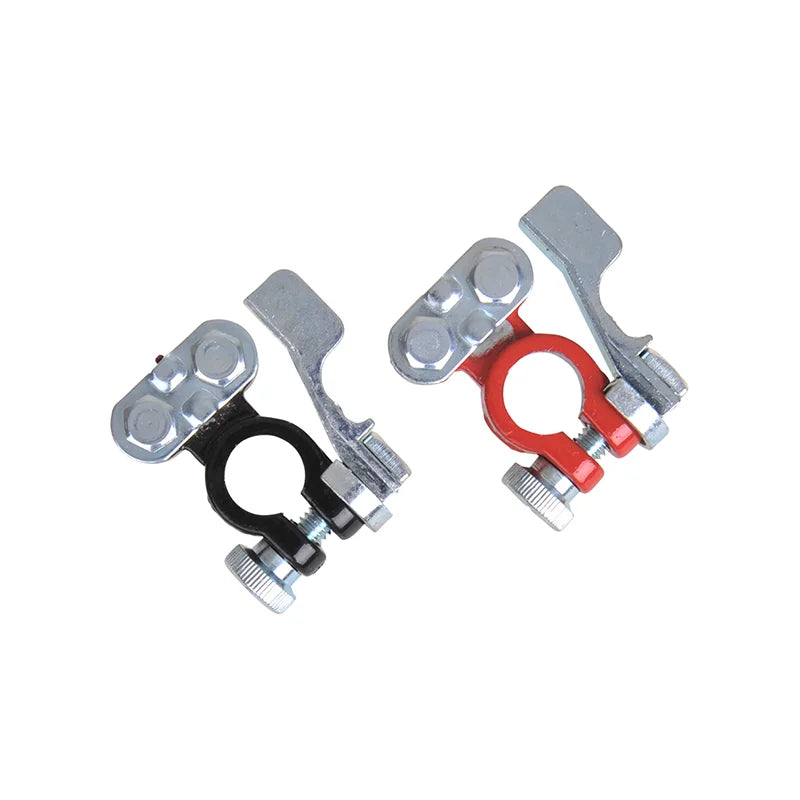 ProPlus Accupoolklemmen set (+) en (-) met snelsluiting rood/zwart in blister