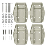 ProPlus Stabilisatievoeten met veer - set van 4 stuks