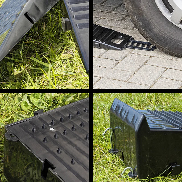 ProPlus Oprijblok met wielkeg zwart - set van 2 stuks
