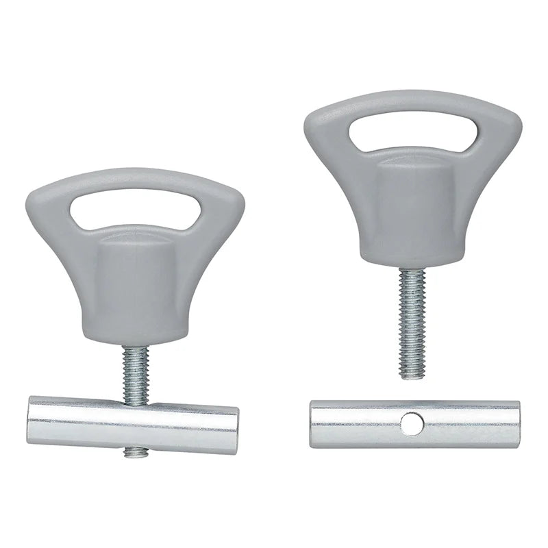 ProPlus Eindstop met kunststof knop voor tentrail 8-10mm - set van 2 stuks