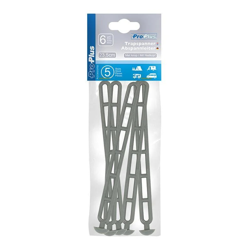 ProPlus Trapspanner met Knoop - 23.5 cm - Grijs - 5 stuks