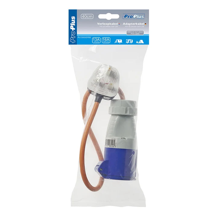 ProPlus Verloopkabel 40cm van UK stekker naar CEE