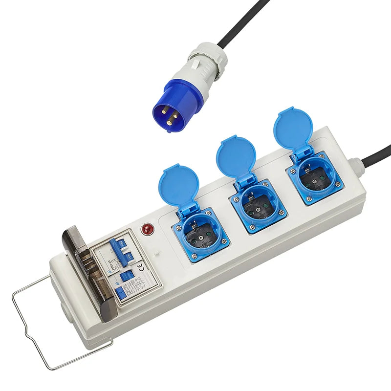 ProPlus Tent-/vouwwagen unit 10M 3x1,5mm² met MCCB en ALS + 2xUSB