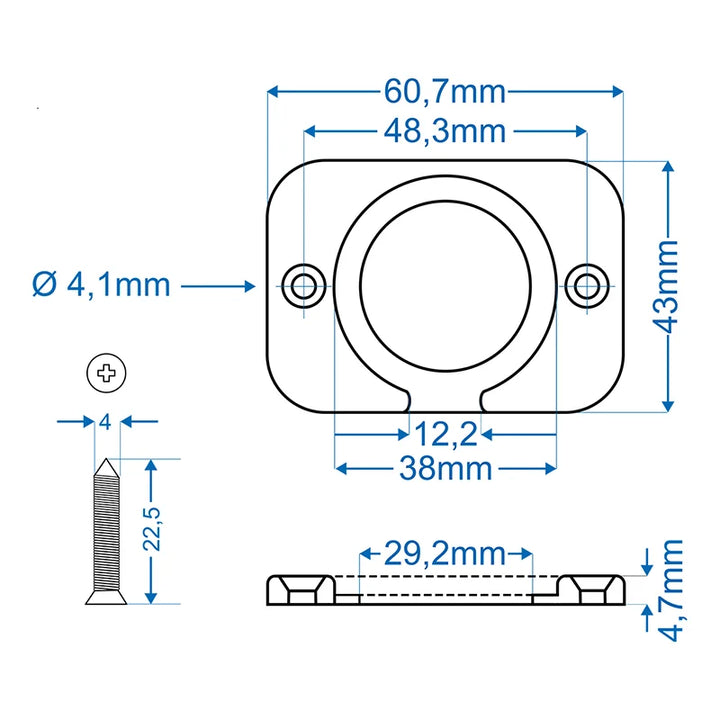 ProPlus Inbouw- / installatieframe enkelvoudig