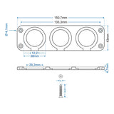 ProPlus Inbouw- / installatieframe drievoudig