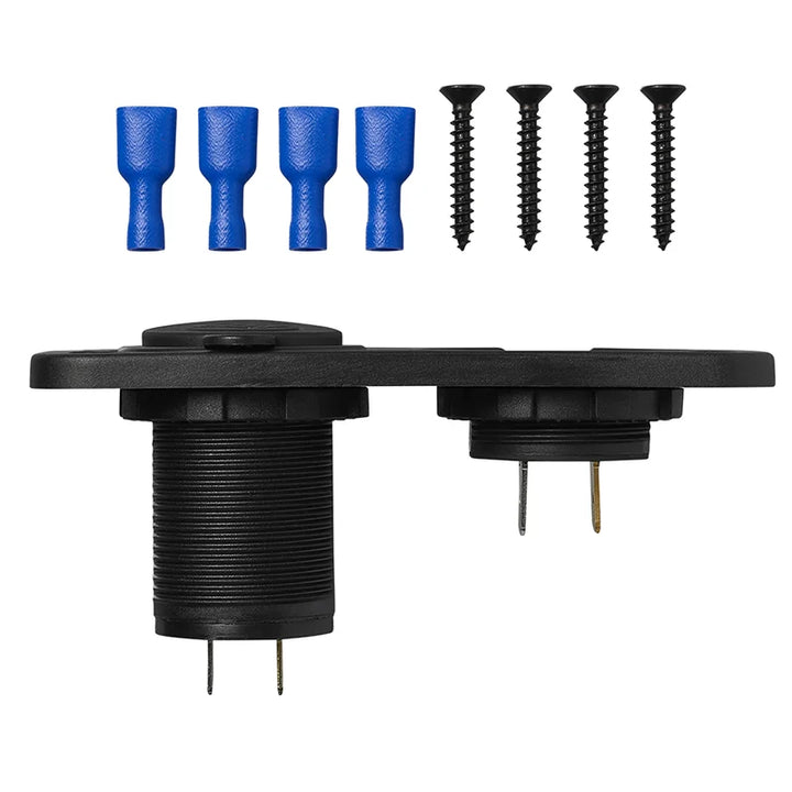 ProPlus Inbouw kit: voltmeter 6-30V + USB poort dubbel type A 2x2100mA