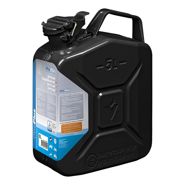 ProPlus Jerrycan 5L metaal zwart UN- &amp; TüV/GS-gekeurd