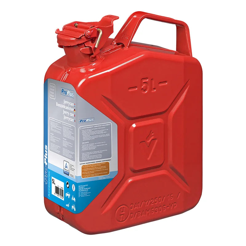 ProPlus Jerrycan 5L metaal rood UN- &amp; TüV/GS-gekeurd