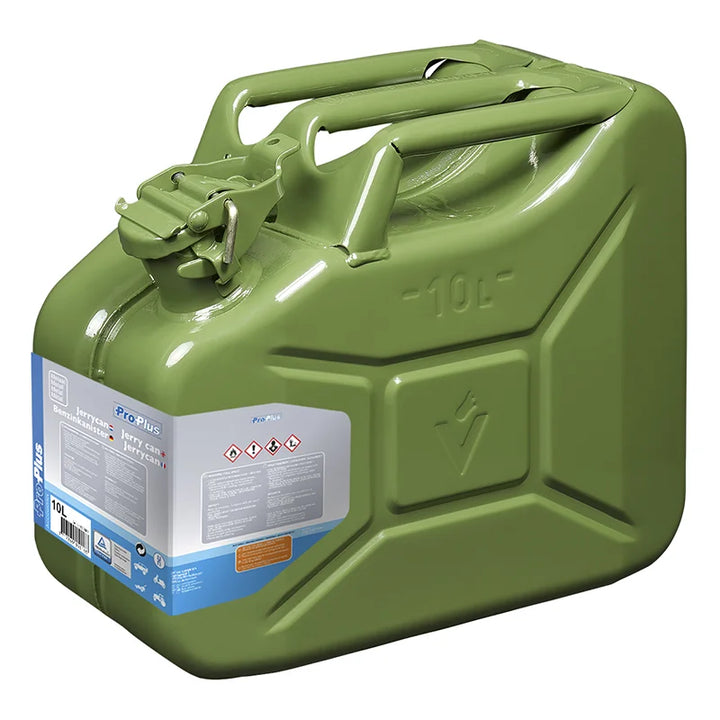 ProPlus Jerrycan 10L metaal groen UN &amp; TüV/GS-gekeurd