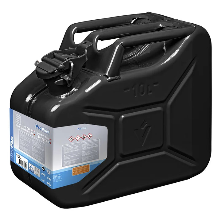 ProPlus Jerrycan 10L metaal zwart UN &amp; TüV/GS-gekeurd