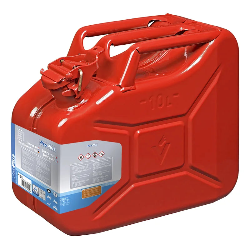 ProPlus Jerrycan 10L metaal rood UN &amp; TüV/GS-gekeurd