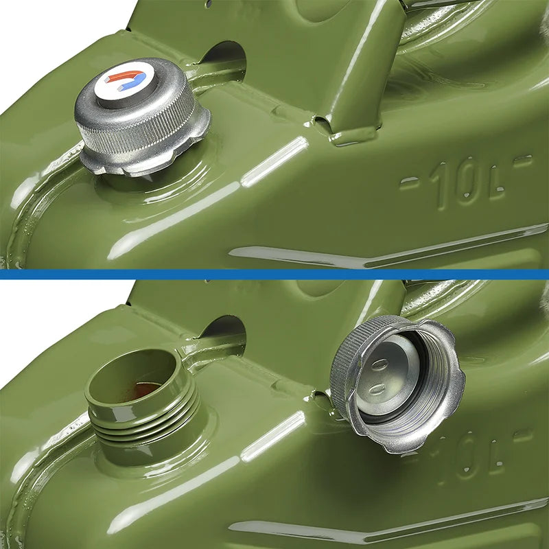 ProPlus Jerrycan 10L metaal groen met magnetische schroefdop UN- &amp; TüV/GS-gekeurd