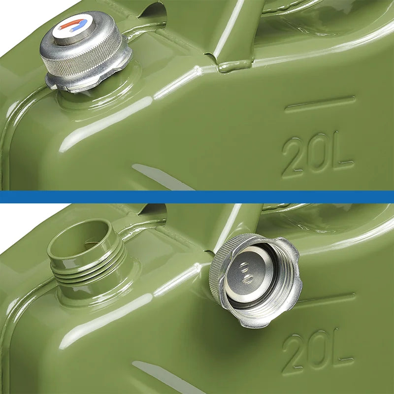 ProPlus Jerrycan 20L metaal groen met magnetische schroefdop UN- &amp; TüV/GS-gekeurd