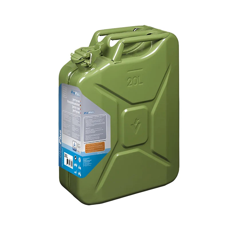 ProPlus Jerrycan 20L metaal groen UN- & TüV/GS-gekeurd