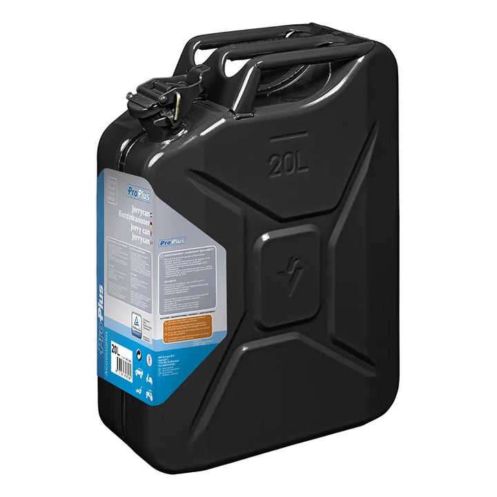 ProPlus Jerrycan 20L metaal zwart UN- &amp; TüV/GS-gekeurd